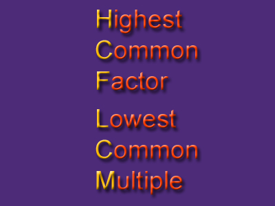 Highest Common Factors