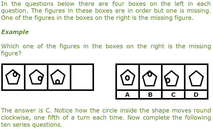 11-plus complete the series - looking at sequences