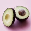 Avocado Against Pink Background