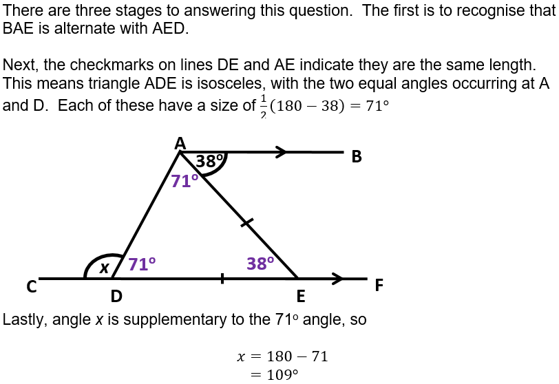 Gcse Angles Spaces Between Two Lines Measured In Degrees Free 