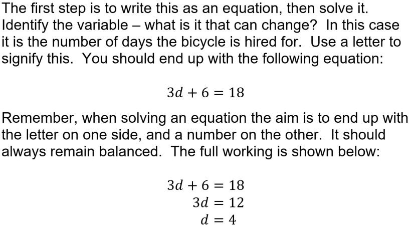 linear equations word problems and answers
