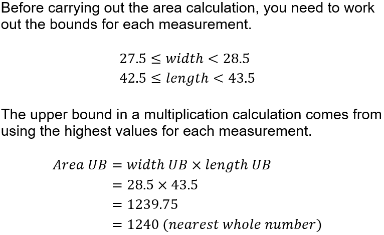 Gcse Upper And Lower Bounds In Relation To Measurements
